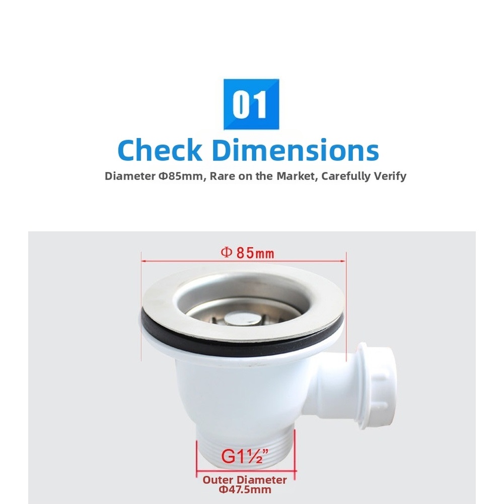 Sink Drain Strainer - Filtro de desagüe de acero inoxidable