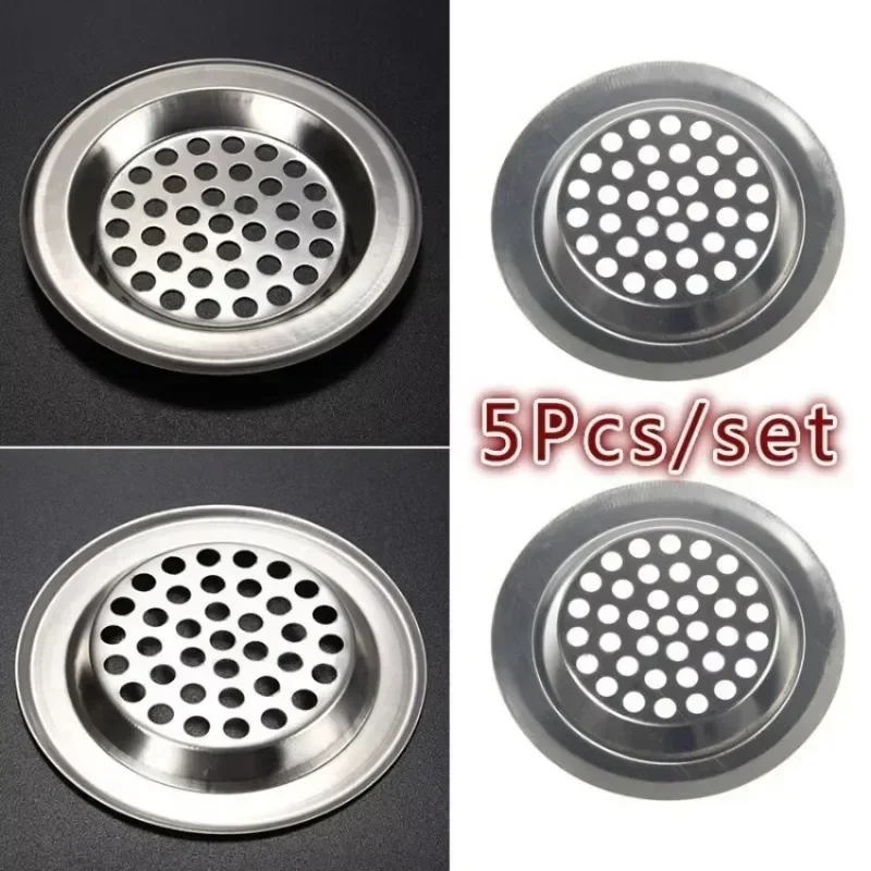 Sink Drain Strainer - 5 piezas para cocina y baño,
