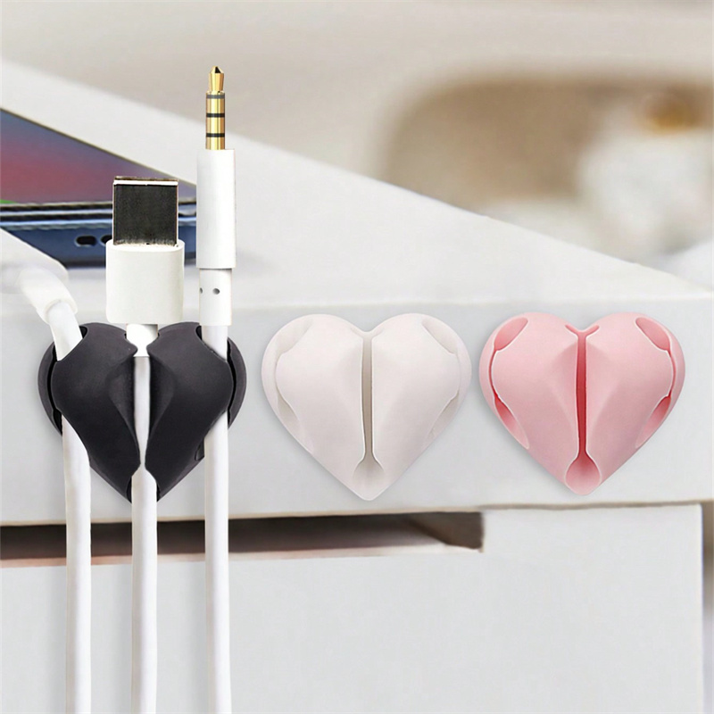 Cable Staple Clip - 2 Organizadores de Cables en Forma