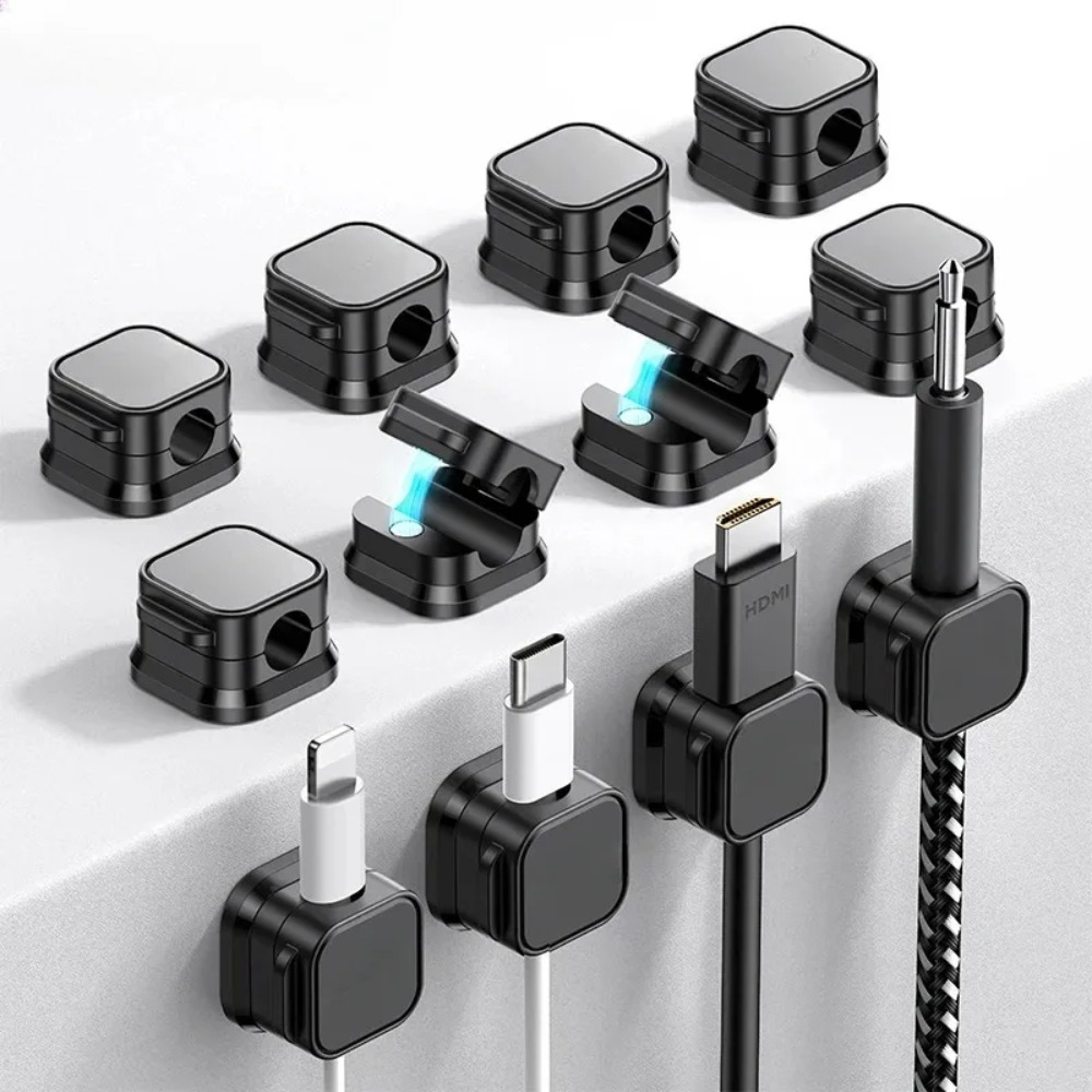 Cable Staple Clip - Magnético Fuerte ​ Clips para Cables,
