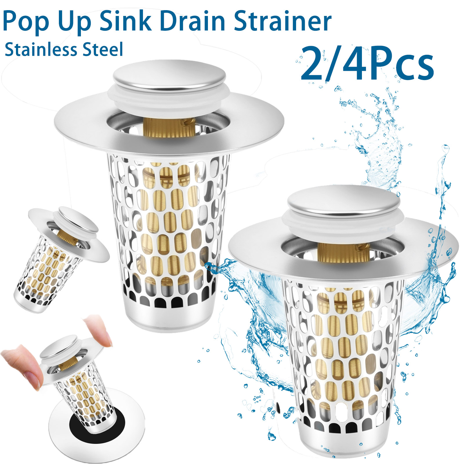 Sink Drain Strainer - Colador de drenaje de fregadero emergente