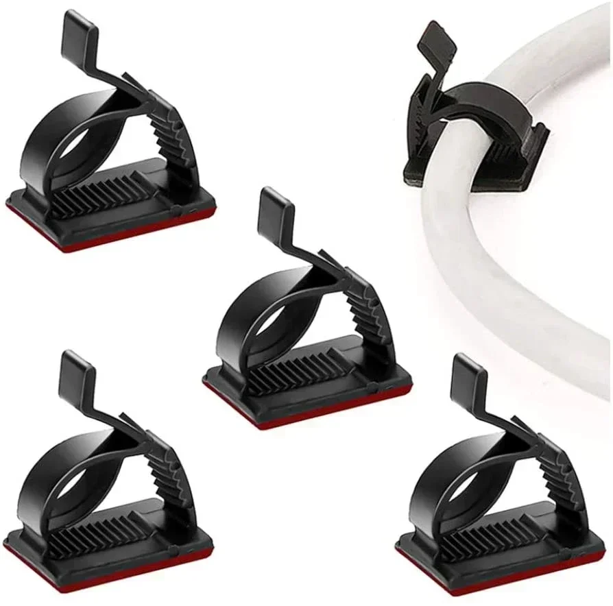 Cable Staple Clip - Organizador de cables USB adhesivo para