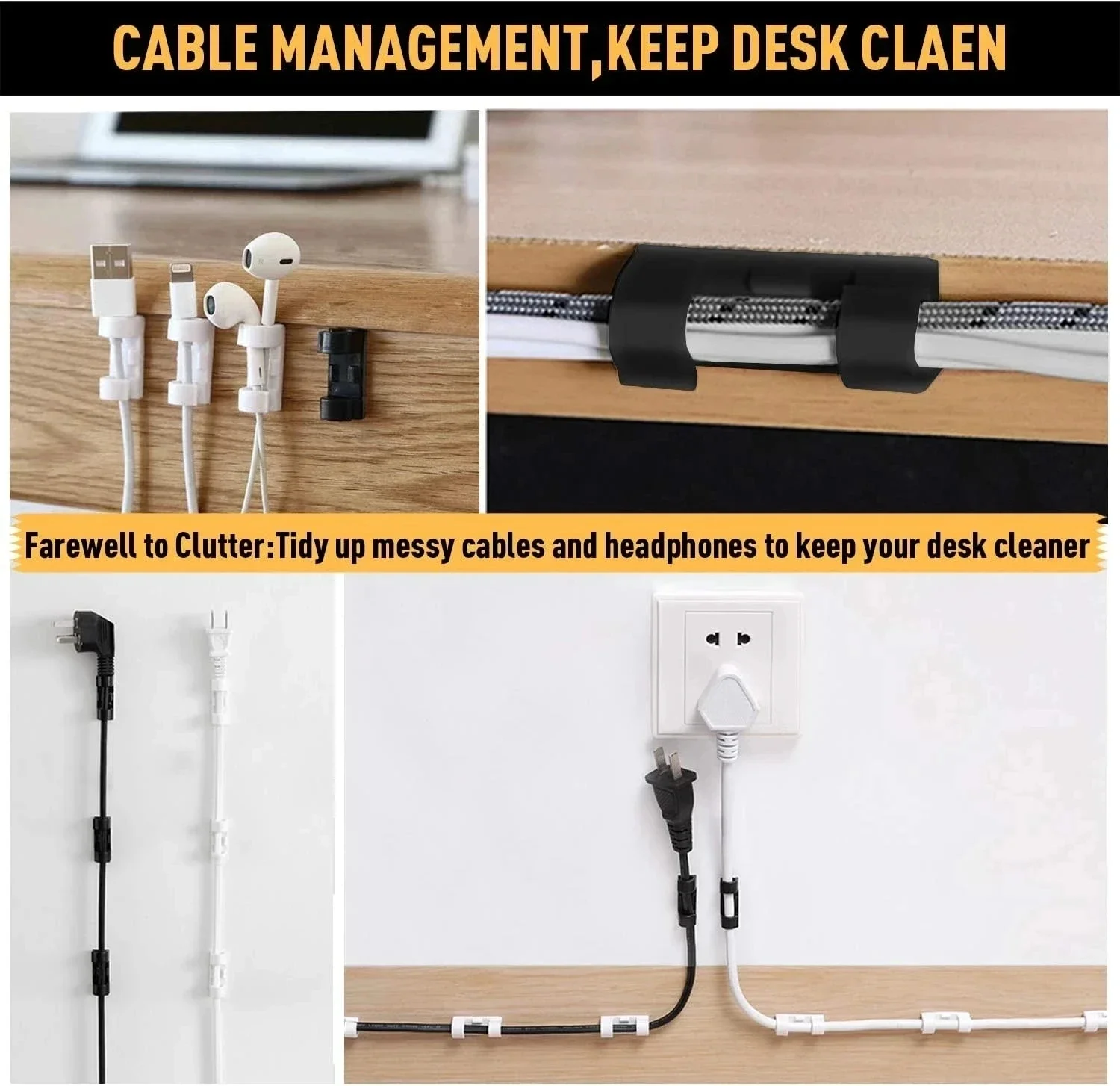 Organizador de cables, soporte - Cable Staple Clip reseña y precio