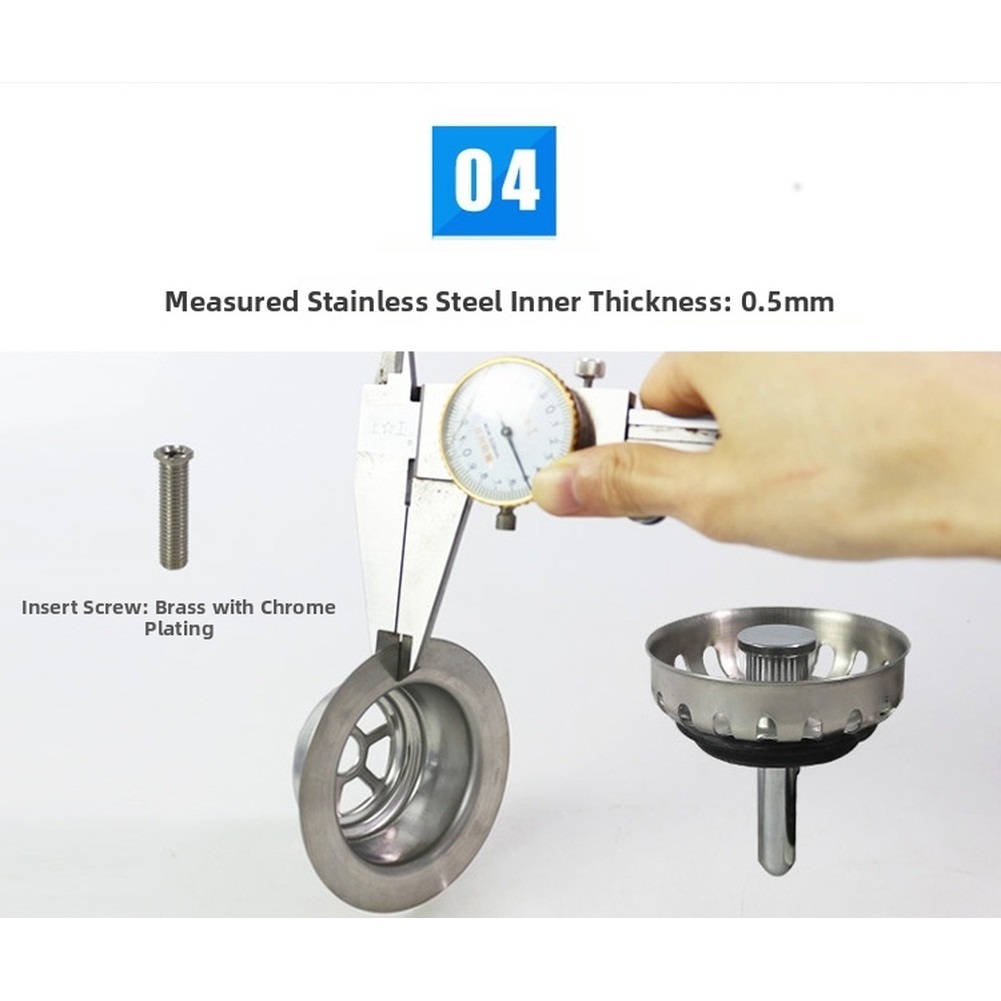 Filtro de desagüe de acero ino - Sink Drain Strainer reseña y precio