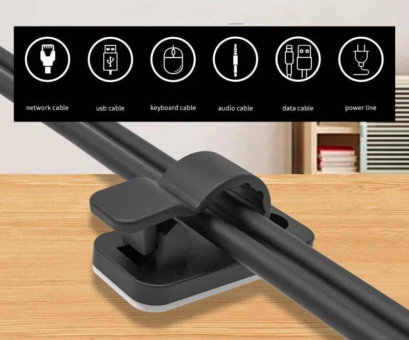 Clips para cables autoadhesivo - Cable Staple Clip reseña y precio