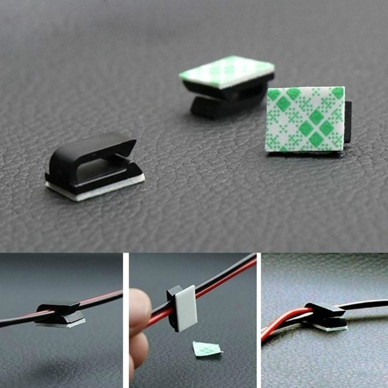 Clip fijo autoadhesivo para co - Cable Staple Clip reseña y precio