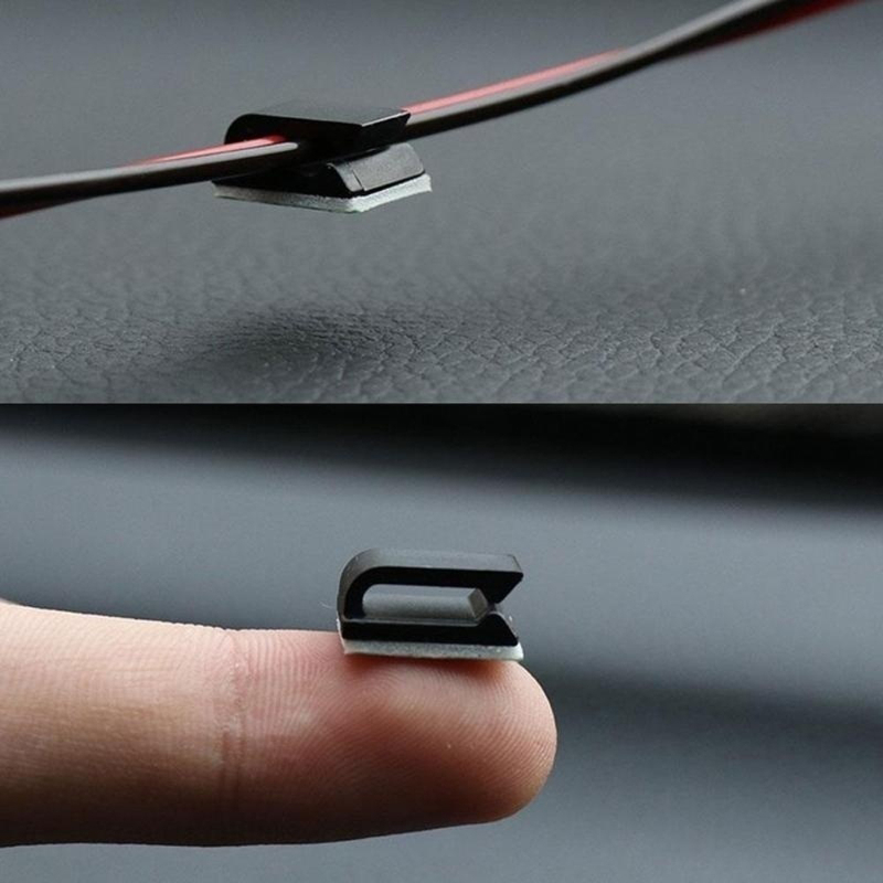Clip fijo autoadhesivo para co - Cable Staple Clip reseña y precio