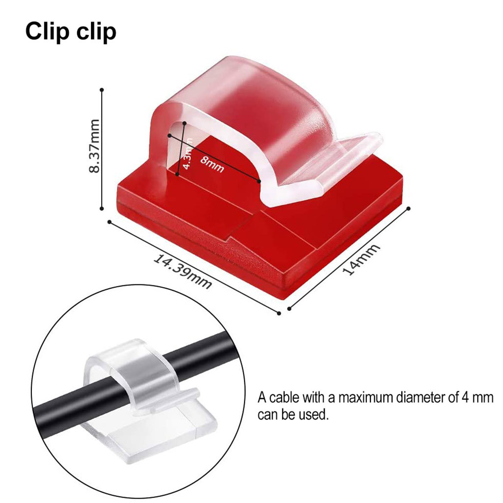 50 clips organizadores de cabl - Cable Staple Clip reseña y precio