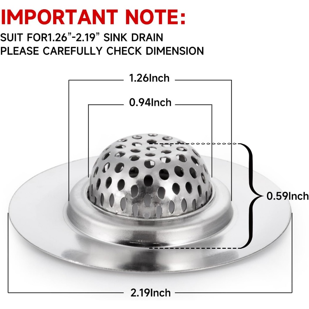 2 cubiertas para coladores de  - Sink Drain Strainer reseña y precio