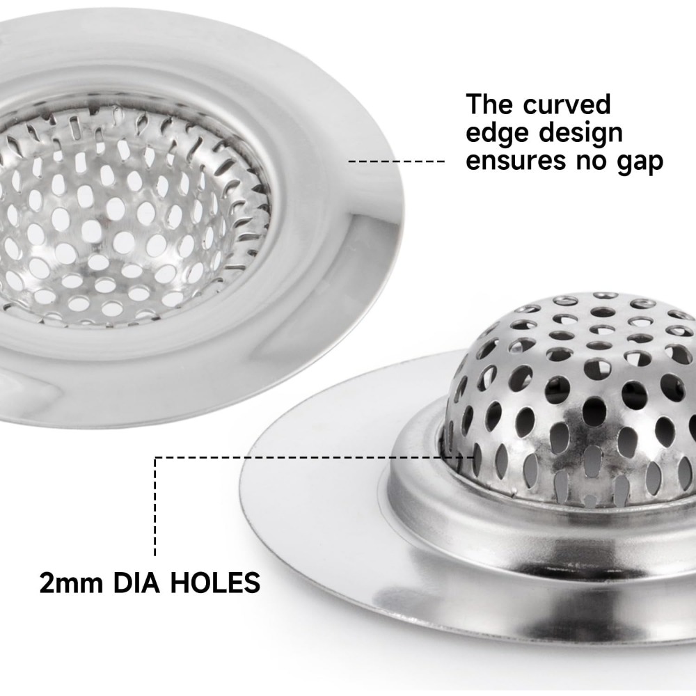 2 cubiertas para coladores de  - Sink Drain Strainer reseña y precio