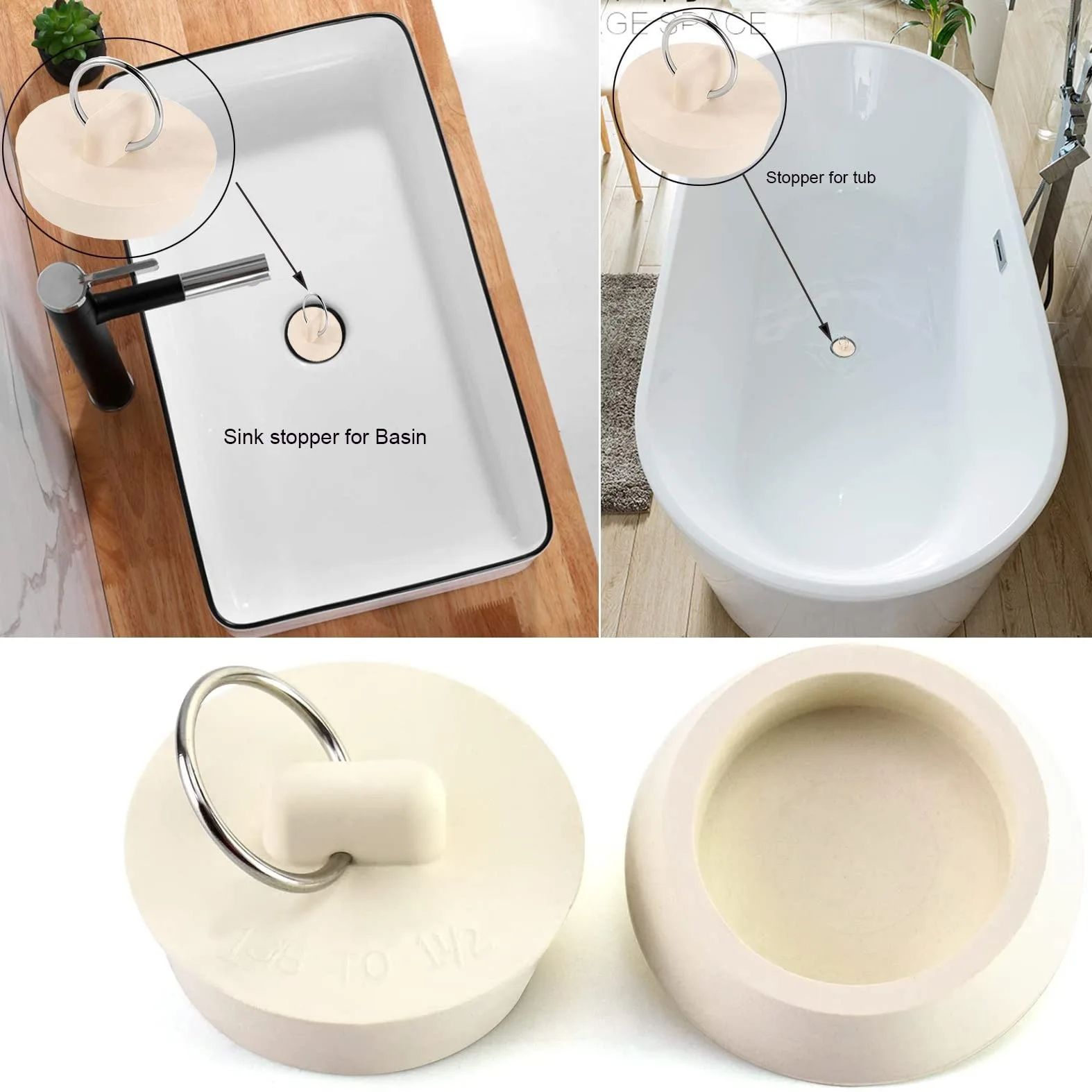 Tapón de goma redondo para bañ - Sink Drain Strainer reseña y precio