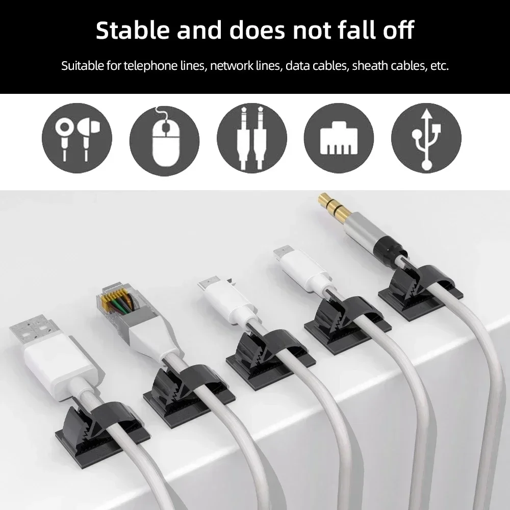 Organizador de cables USB adhe - Cable Staple Clip reseña y precio