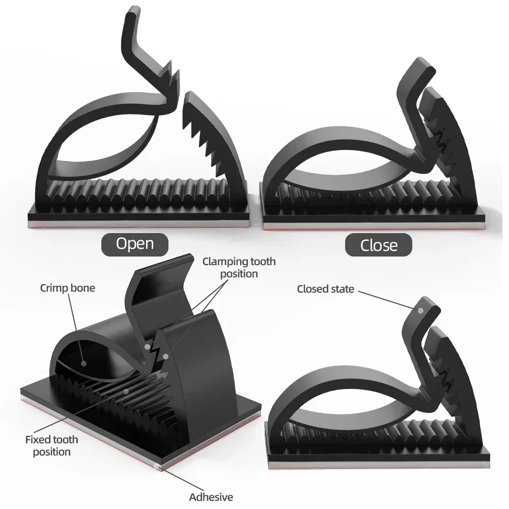 Organizador de cables USB adhe - Cable Staple Clip reseña y precio
