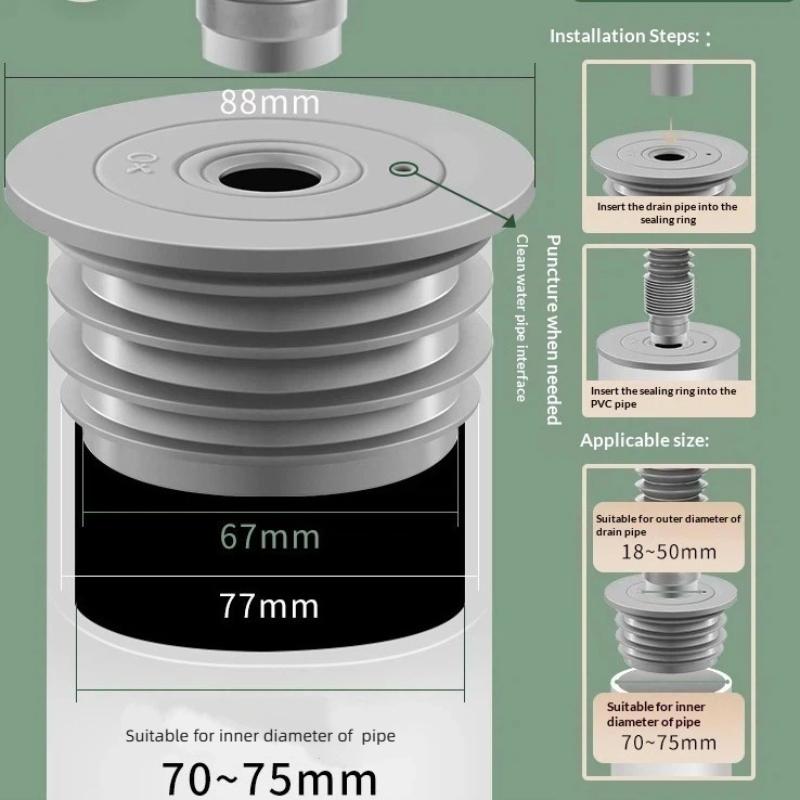 Anillo de sellado de silicona  - Sink Drain Strainer reseña y precio